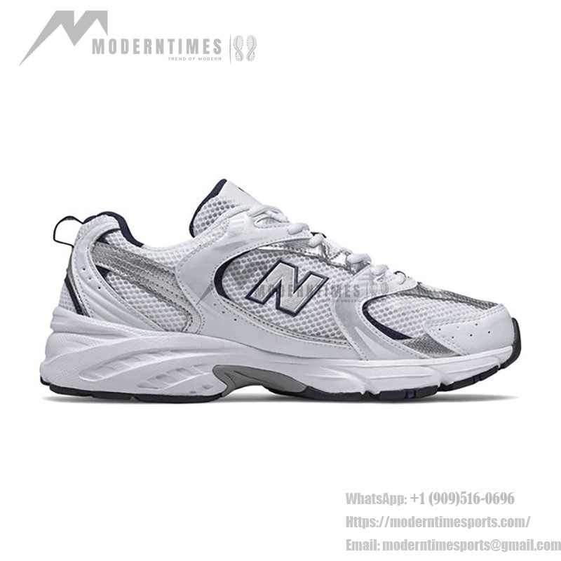 New Balance 530 MR530SG ホワイトナチュラルインディゴ レトロランニングシューズ ABZORBクッションと通気性メッシュ付き