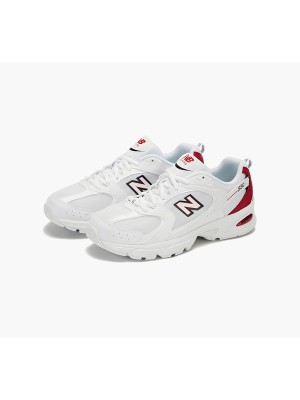 New Balance 530 MR530SK ホワイトレッド レトロランニングシューズ | ダイナミックなスタイルと日常の快適さ