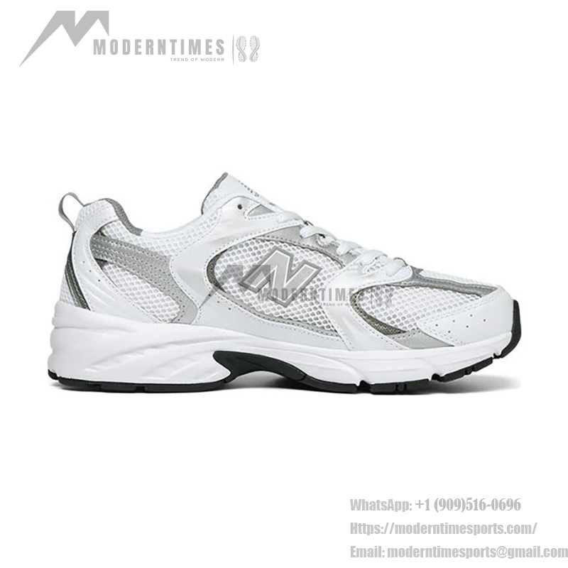 New Balance 530 MR530AD Weiß-Silber Retro-Laufschuhe mit ABZORB-Dämpfung und Mesh-Obermaterial