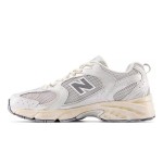 New Balance 530 MR530VS White Silver Metallic Retro Running Shoes with ABZORB Cushioning and Breathable Mesh