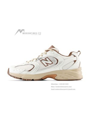 New Balance 530 MR530NI Off-White Brown Collaboration Running Shoes | Minimalist Natural Style and Everyday Comfort