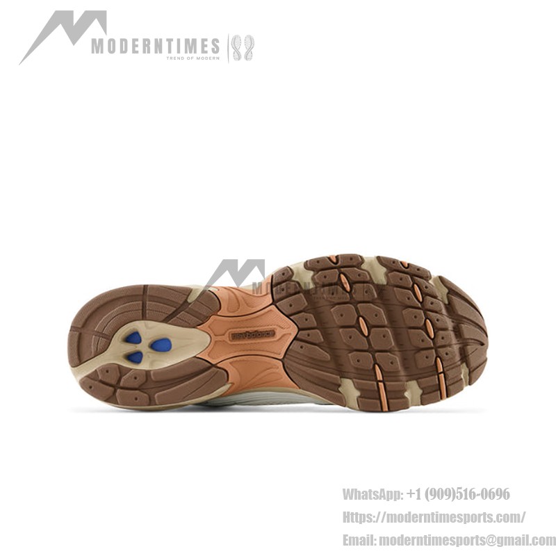 New Balance 530 MR530NI Off-White Brown Collaboration Running Shoes with ABZORB Cushioning