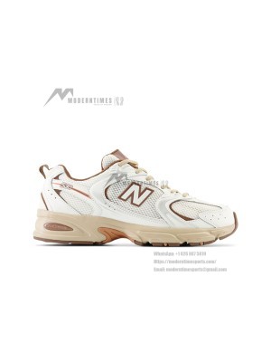 New Balance 530 MR530NI Off-White Brown Collaboration Running Shoes | Minimalist Natural Style and Everyday Comfort