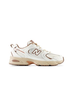 New Balance 530 MR530NI オフホワイトブラウン コラボレーションランニングシューズ | ミニマルな自然スタイルと日常の快適さ