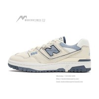 New Balance 550 BB550PLA Beige Vintage Indigo Sneakers | Retro Charm and Modern Comfort