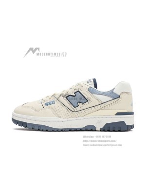 New Balance 550 BB550PLA Beige Vintage Indigo Sneakers | Retro Charm and Modern Comfort
