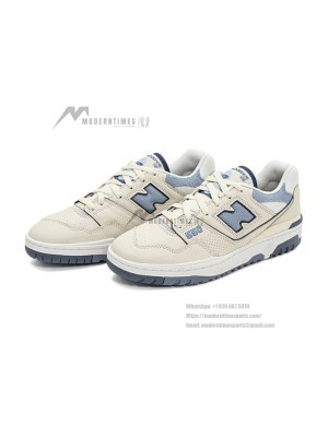 New Balance 550 BB550PLA Beige Vintage Indigo Sneakers | Retro Charm and Modern Comfort