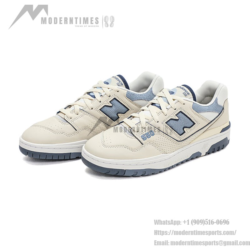 New Balance 550 BB550PLA Beige Vintage Indigo Sneakers featuring retro design and modern comfort