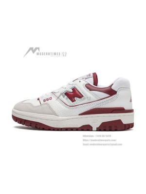 New Balance 550 BB550LI1 Burgundy Retro Sneakers | Classic Style and Modern Comfort