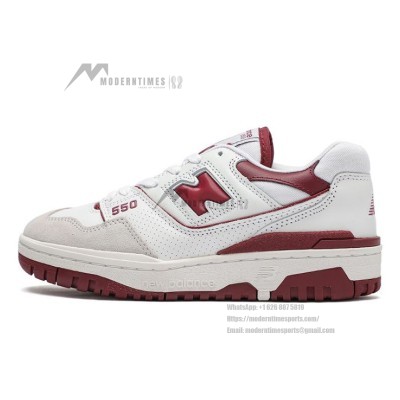 New Balance 550 BB550LI1 Burgundy Retro Sneakers | Classic Style and Modern Comfort