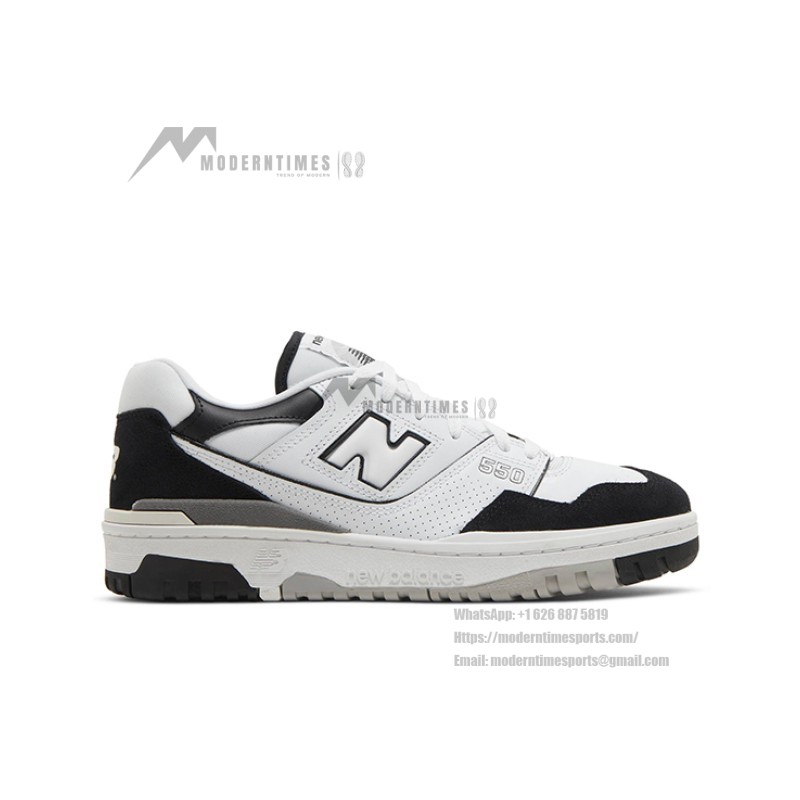 New Balance 550 White Black BB550NCA Retro Basketball Sneakers