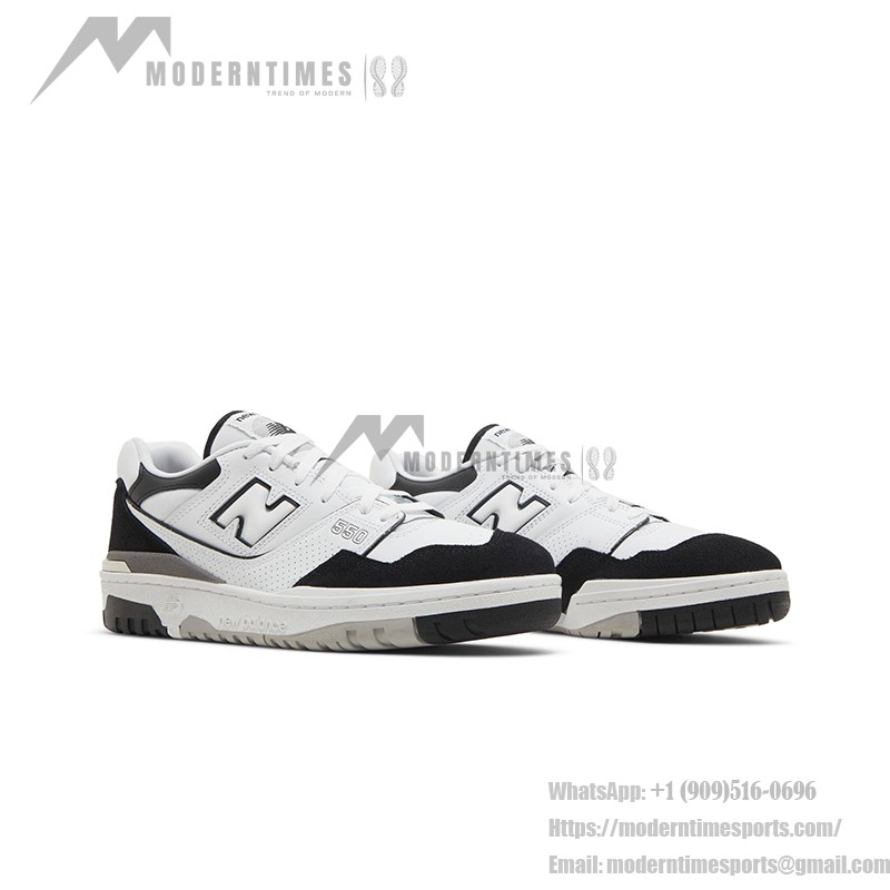 New Balance 550 White Black BB550NCA Retro Basketball Sneakers