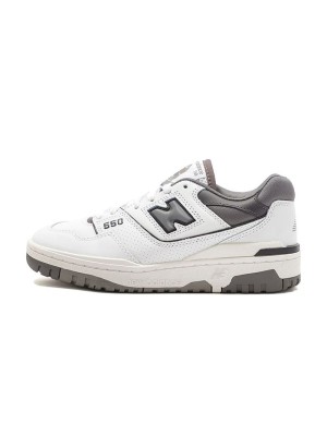 New Balance 550 White Castlerock BB550WTG – Retro-Basketball-Sneaker mit eleganten grauen Akzenten