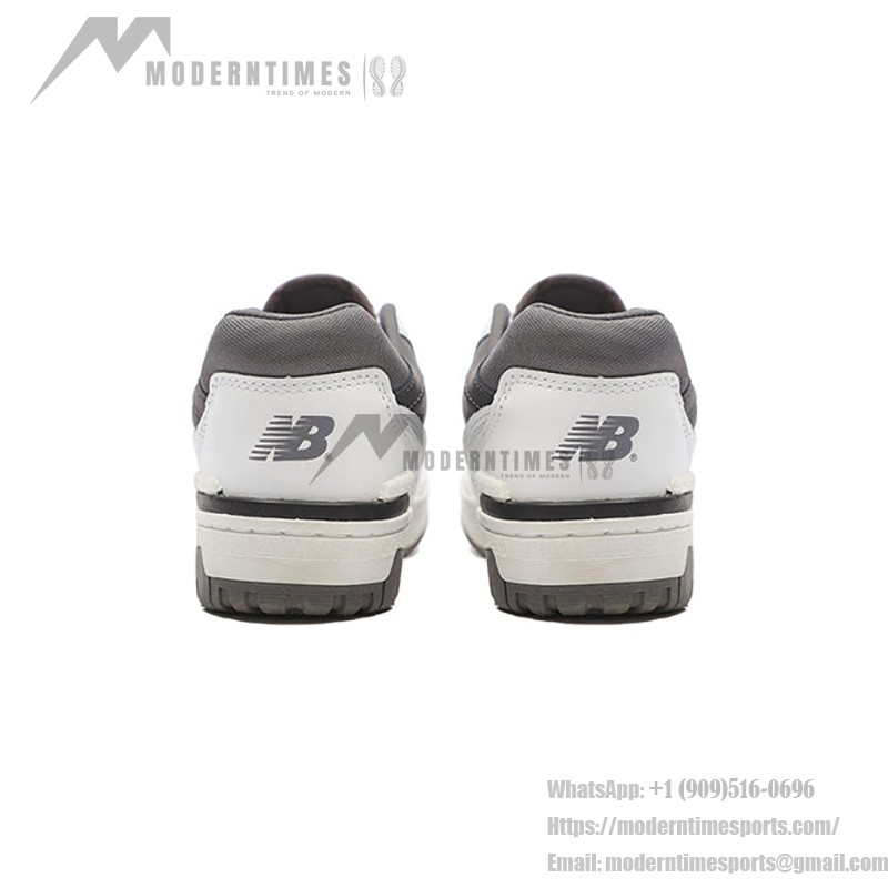 New Balance 550 White Castlerock BB550WTG Retro Basketball Sneakers