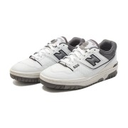 New Balance 550 White Castlerock BB550WTG – Retro Basketball Sneakers with Sophisticated Gray Accents