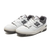 New Balance 550 White Castlerock BB550WTG – Retro Basketball Sneakers with Sophisticated Gray Accents