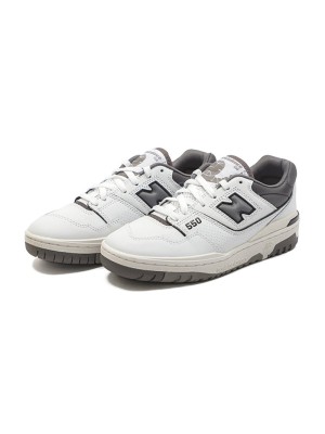 New Balance 550 White Castlerock BB550WTG – Retro Basketball Sneakers with Sophisticated Gray Accents