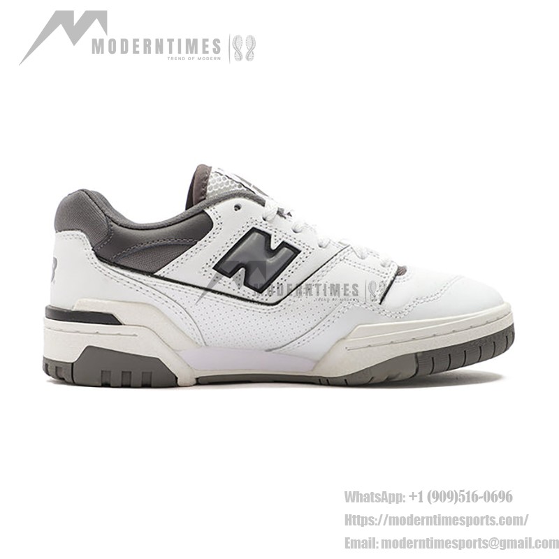 New Balance 550 White Castlerock BB550WTG Retro Basketball Sneakers