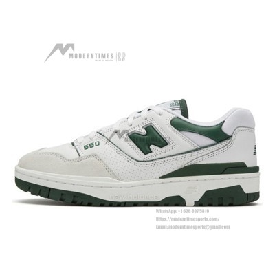 New Balance 550 White Green BB550WT1 – Retro Basketball Sneakers with Fresh Green Highlights