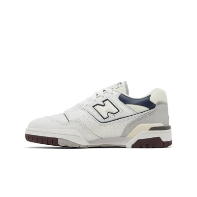 New Balance 550 White Indigo Burgundy BB550PWB – Retro Basketball Sneakers with Elegant Color Accents