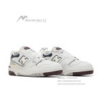 New Balance 550 White Indigo Burgundy BB550PWB Retro Basketball Sneakers