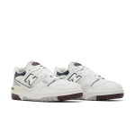 New Balance 550 White Indigo Burgundy BB550PWB Retro Basketball Sneakers