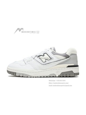New Balance 550 White Marblehead BB550PWA – Retro Basketball Sneakers with Timeless Gray Accents