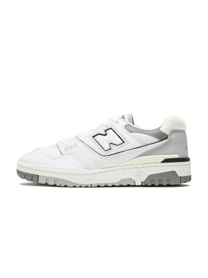 New Balance 550 White Marblehead BB550PWA – Retro Basketball Sneakers with Timeless Gray Accents