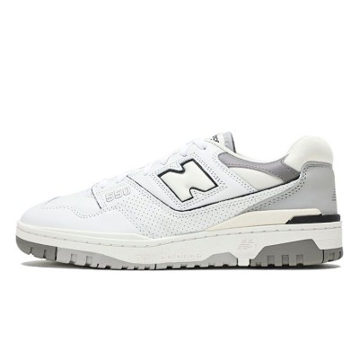 New Balance 550 White Marblehead BB550PWA – Retro Basketball Sneakers with Timeless Gray Accents