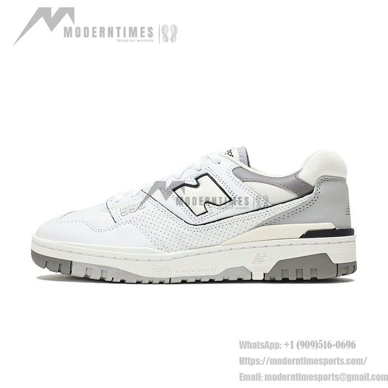 New Balance 550 White Marblehead BB550PWA Retro Basketball Sneakers