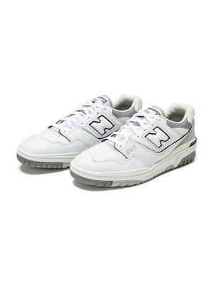 New Balance 550 White Marblehead BB550PWA – Retro Basketball Sneakers with Timeless Gray Accents