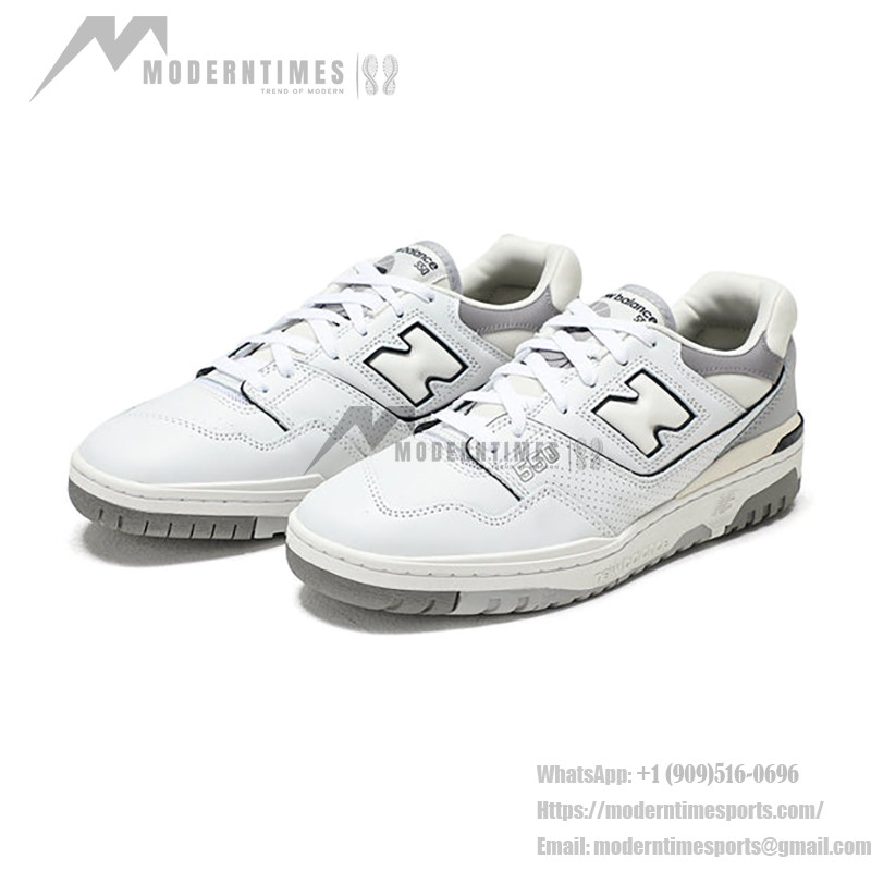 New Balance 550 White Marblehead BB550PWA Retro Basketball Sneakers