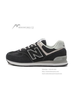 New Balance 574 ML574EVB Black Grey Classic Running Shoes | Timeless Design and All-Day Comfort