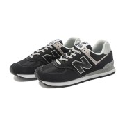 New Balance 574 ML574EVB Schwarz Grau Klassische Laufschuhe | Zeitloses Design und Ganztägiger Komfort