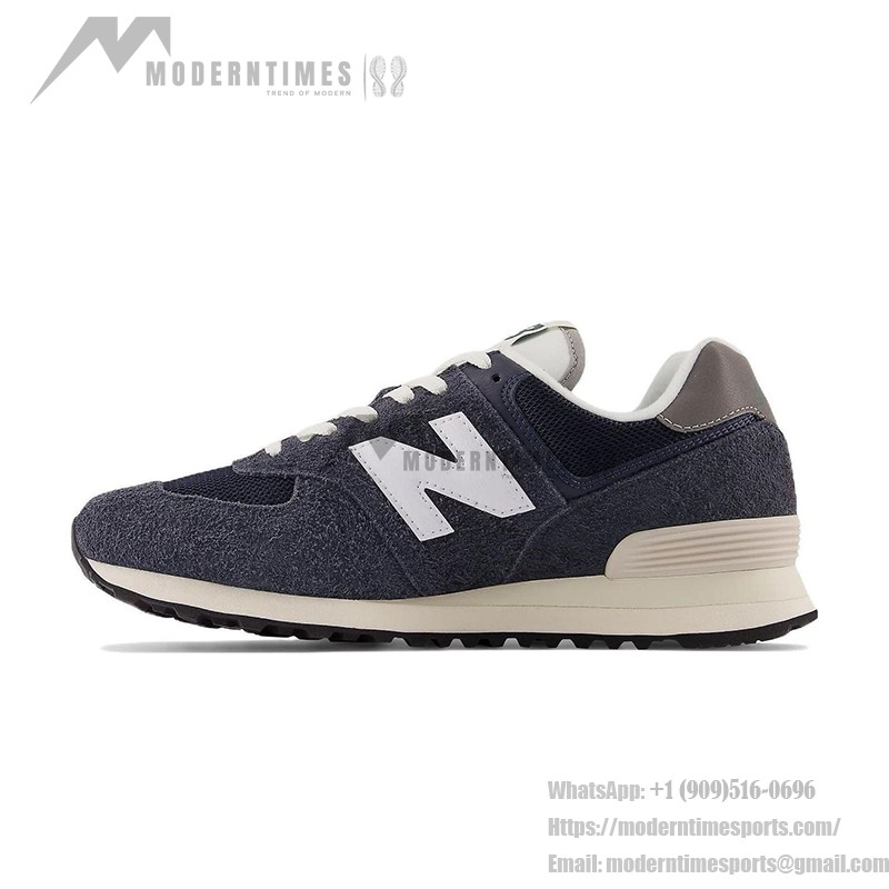 New Balance 574 U574RH2 ブラック ホワイト レトロ ランニングシューズ ENCAPクッション付き