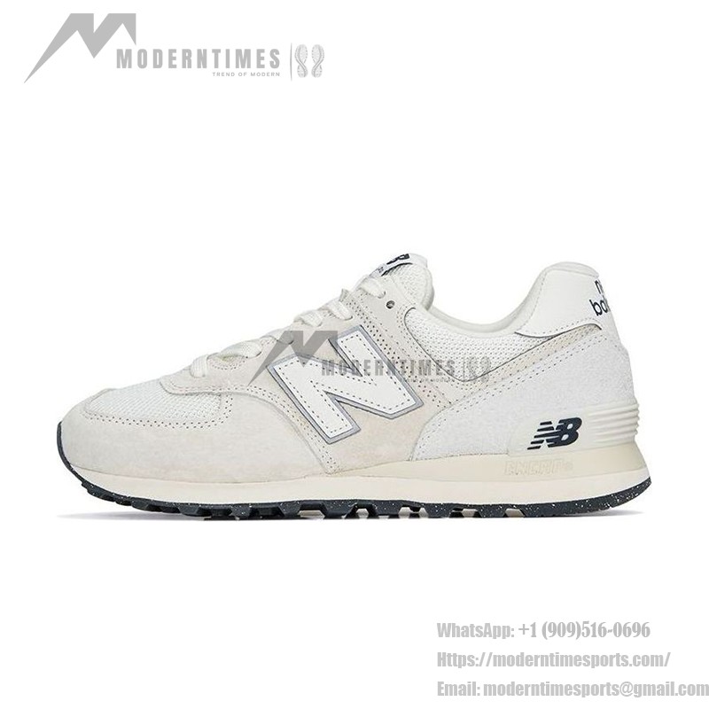 New Balance 574 U574LS2 Beige White Retro Running Shoes with ENCAP Cushioning