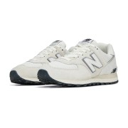 New Balance 574 U574LS2 ベージュ ホワイト クラシック レトロ ランニングシューズ | タイムレスなエレガンスと日常の快適さ