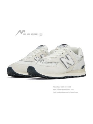 New Balance 574 U574LS2 Beige White Classic Retro Running Shoes | Timeless Elegance and Everyday Comfort