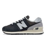 New Balance 574 U574GM2 ブラック グレー ホワイト レトロ ランニングシューズ ENCAPクッション付き