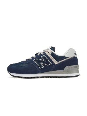 New Balance 574 ML574EVN ネイビー レトロ ランニングシューズ | クラシックなスタイルと日常の快適さ