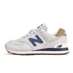 New Balance 574 ML574LGI Light Camel Navy Retro Running Shoes