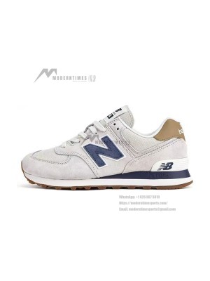 New Balance 574 ML574LGI Light Camel Navy Retro Running Shoes | Timeless Design and Everyday Comfort