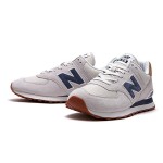 New Balance 574 ML574LGI Light Camel Navy Retro Running Shoes