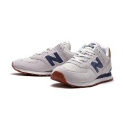 New Balance 574 ML574LGI Light Camel Navy Retro Running Shoes | Timeless Design and Everyday Comfort