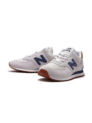 New Balance 574 ML574LGI Light Camel Navy Retro Running Shoes | Timeless Design and Everyday Comfort