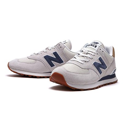 New Balance 574 ML574LGI Light Camel Navy Retro Running Shoes | Timeless Design and Everyday Comfort