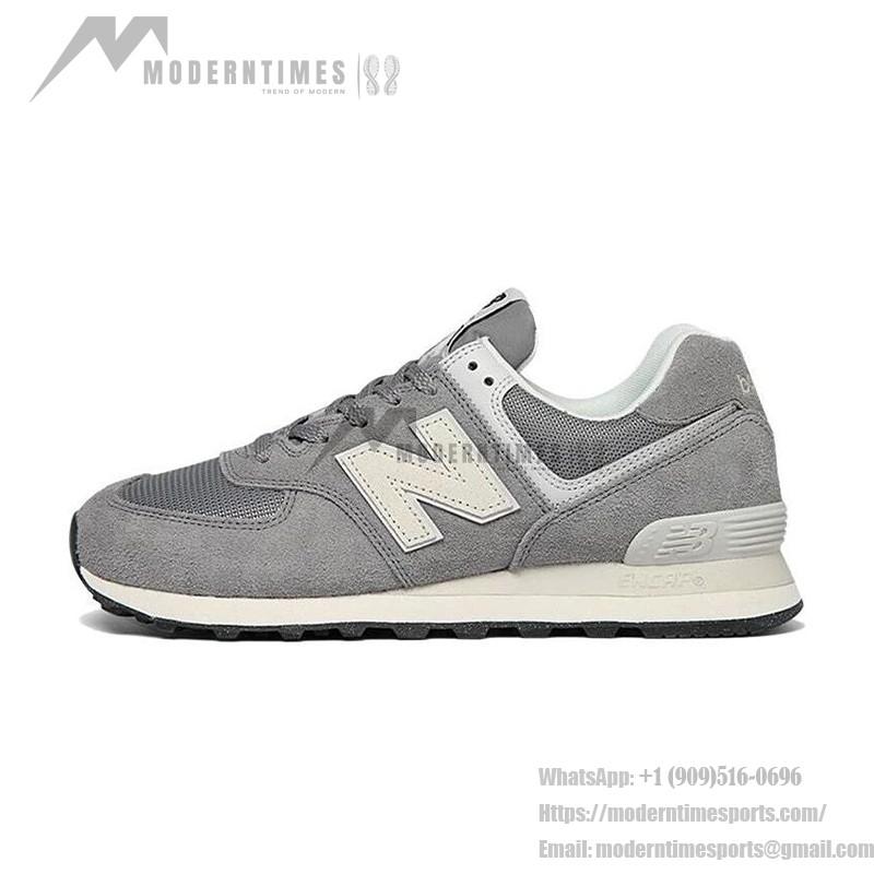 New Balance 574 U574UL2 Grey Off-White Retro Running Shoes