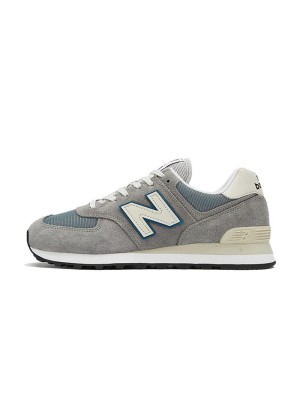 New Balance 574 ML574BA2 Grau Himmelblau Retro Laufschuhe | Zeitloses Design und ganztägiger Komfort