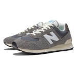 New Balance 574 U574WR2 Grey Retro Running Shoes in premium suede and mesh