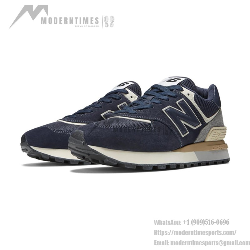 New Balance 574 Legacy U574LGBN Blue Gray Retro Running Shoes with ENCAP cushioning and sleek design